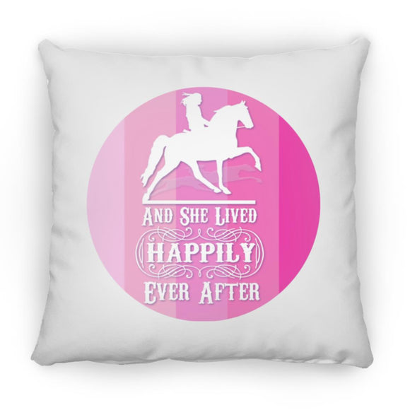 SHE LIVED HAPPILY TWH PLEASURE SHADES OF PINK ZP18 Large Square Pillow