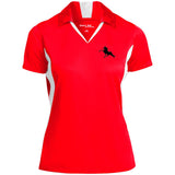 Tennessee Walking Horse Performance (BLACK) LST655 Ladies' Colorblock Performance Polo