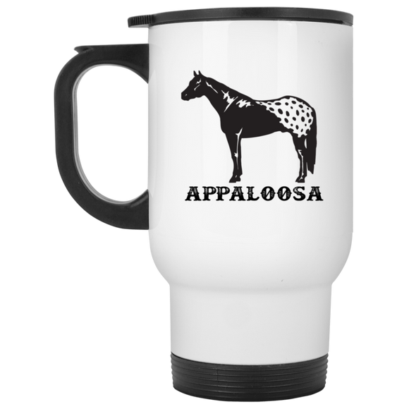APPALOOSA ART TUMBLER 4HORSE XP8400W White Travel Mug