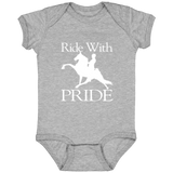 RIDEWITHPRIDEWHITE 4424 Infant Fine Jersey Bodysuit