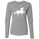 American Saddlebred (white) 64LTTX Ladies’ Essential Dri-Power Long Sleeve Tee