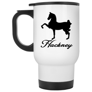 HACKNEY DESIGN 1 (black) 4HORSE XP8400W White Travel Mug