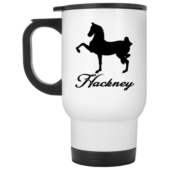 HACKNEY DESIGN 1 (black) 4HORSE XP8400W White Travel Mug