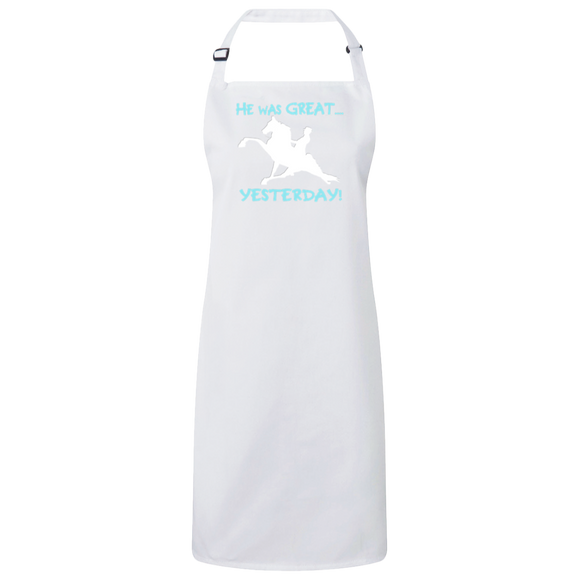 HE WAS GREAT YESTERDAY RP150 Sustainable Unisex Bib Apron