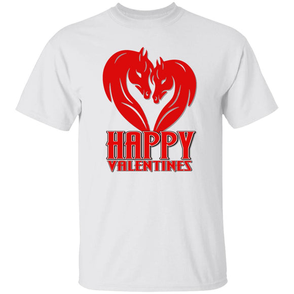 Horse Heart Happy Valentines G500 5.3 oz. T-Shirt