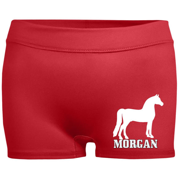 MORGAN 2 1232 Ladies' Fitted Moisture-Wicking 2.5 inch Inseam Shorts