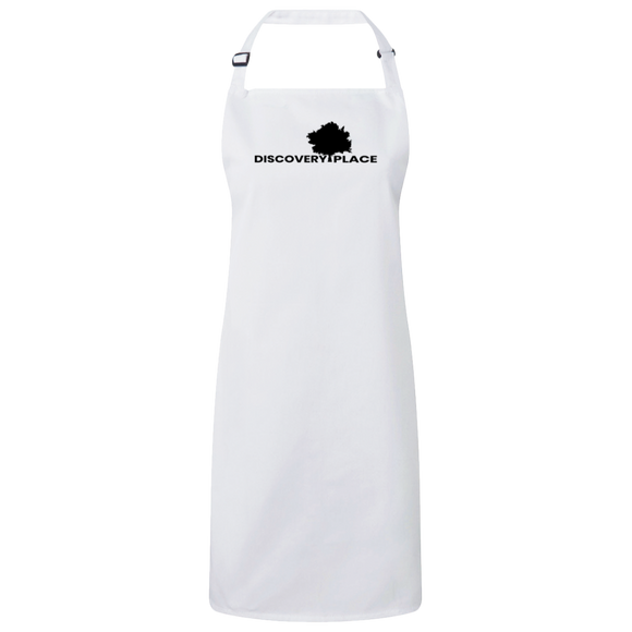 DISCOVERY PLACE LOGO 2023 DESIGN 1 ALL BLACK RP150 Sustainable Unisex Bib Apron