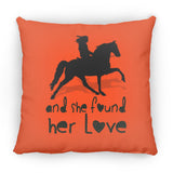 SHE FOUND HER LOVE (TWH pleasure)Bblack art ZP14 Small Square Pillow