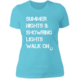 Summer Nights Showring Lights Walk On NL3900 Ladies' Boyfriend T-Shirt