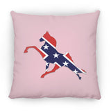 Rebel on the Rail Tennessee Walking Horse Performance ZP18 Large Square Pillow