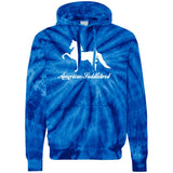 American Saddlebred 2 (white) CD877 Unisex Tie-Dyed Pullover Hoodie