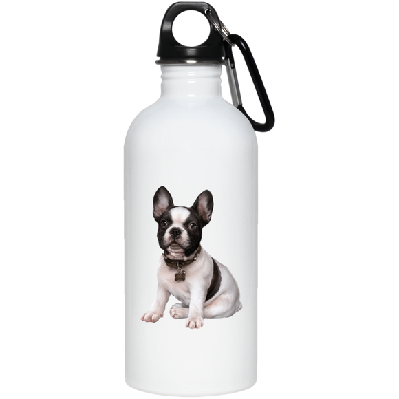 FRENCHIE PUPPY (5) 23663 20 oz. Stainless Steel Water Bottle