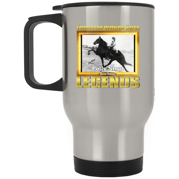 POLLY STOUT (Legends Series) XP8400S Silver Stainless Travel Mug