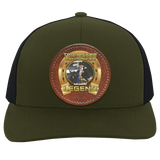 BLAISE BROCCARD (Legends Series) Round Leather Patch 104C Trucker Snap Back - Patch