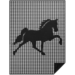 HOUNDS TOOTH TENNESSEE WALKING HORSE JMD PBL Premium Picnic Blanket 60x80