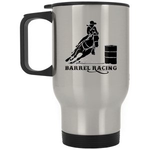 BARREL RACING STYLE 1 4HORSE XP8400S Silver Stainless Travel Mug