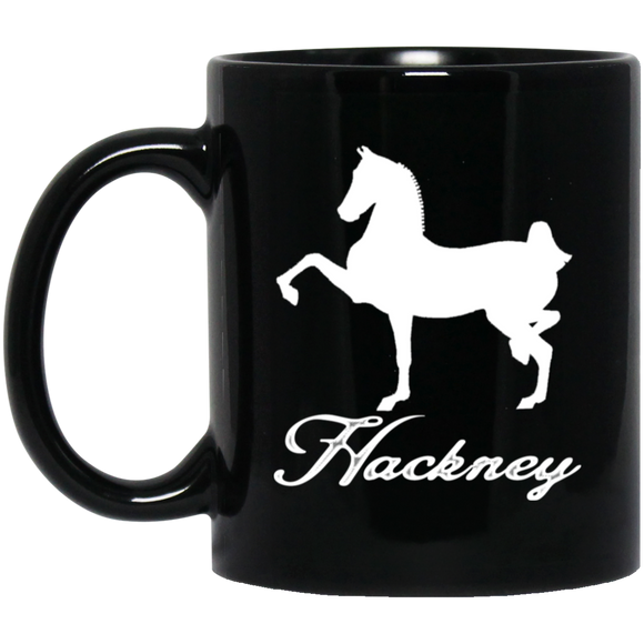 HACKNEY DESIGN 1 (white) 4HORSE BM11OZ 11oz Black Mug