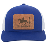 MISSOURI FOX TROTTER ON LEATHER 104C Trucker Snap Back - Patch