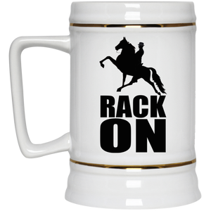 RACK ON Racking (black art) 22217 Beer Stein 22oz.