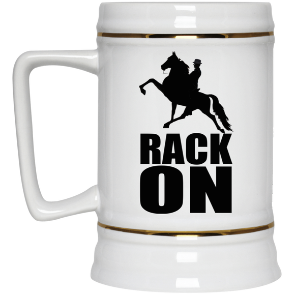 RACK ON Racking (black art) 22217 Beer Stein 22oz.