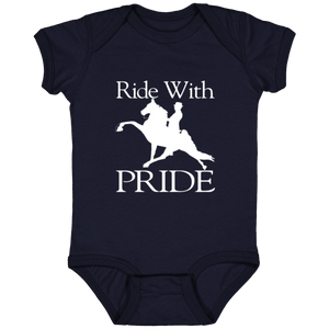 RIDEWITHPRIDEWHITE 4424 Infant Fine Jersey Bodysuit