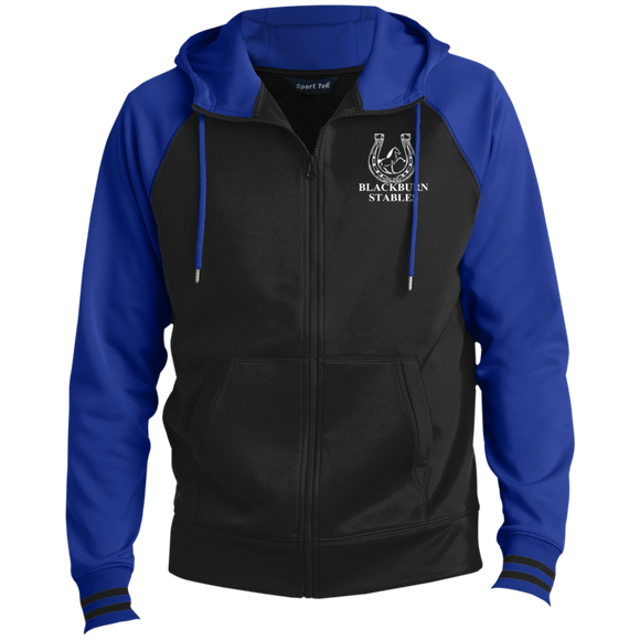 BLACKBURN STABLES (WHITE) ST236 Men's Sport-Wick® Full-Zip Hooded Jacket