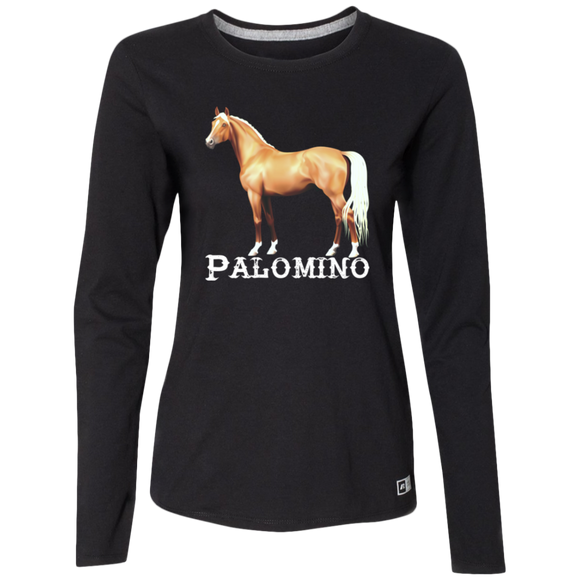 PALOMINO STYLE 1 (WHITE) 4HORSE 64LTTX Ladies’ Essential Dri-Power Long Sleeve Tee