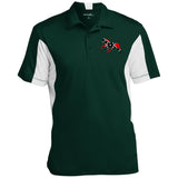 Rebel on the Rail Tennessee Walking Horse Pleasure ST655 Men's Colorblock Performance Polo