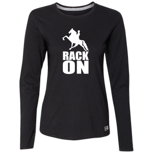 RACK ON RACKING (WHITE ART) 64LTTX Ladies’ Essential Dri-Power Long Sleeve Tee