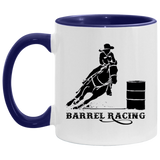 BARREL RACING STYLE 1 4HORSE AM11OZ 11 oz. Accent Mug