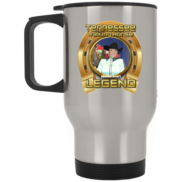 HANNAH MYATT (Legends Series) XP8400S Silver Stainless Travel Mug
