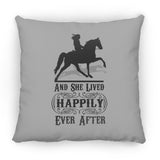 HAPPILY EVER AFTER (TWH Pleasure) Blk ZP18 Large Square Pillow