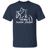 HUNTER JUMPER STYLE 1 (WHITE) 4HORSE G500 5.3 oz. T-Shirt