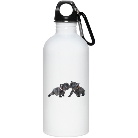 FRENCHIE PUPPY (6) 23663 20 oz. Stainless Steel Water Bottle