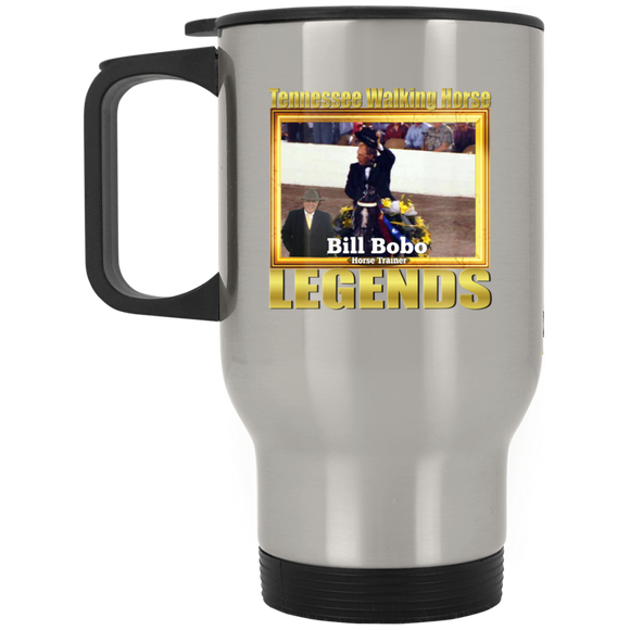 BILL BOBO (Legends Series) XP8400S Silver Stainless Travel Mug