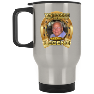 BOB ADCOCK (TWH LEGENDS) XP8400S Silver Stainless Travel Mug