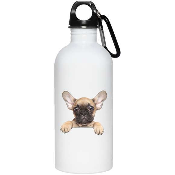 FRENCHIE PUPPY 21 23663 20 oz. Stainless Steel Water Bottle