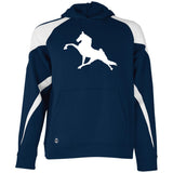 Tennessee Walking Horse Performance (WHITE) 229646 Youth Athletic Colorblock Fleece Hoodie