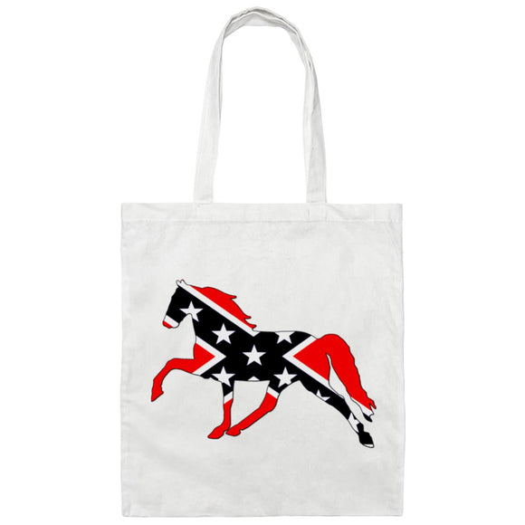 Rebel on the Rail Tennessee Walking Horse Pleasure BE007 Canvas Tote Bag