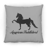 American Saddlebred 2 (black) ZP16 Medium Square Pillow