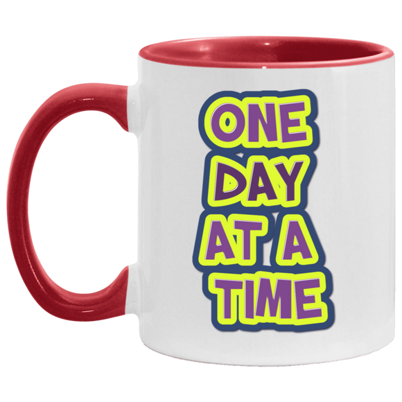 ONE DAY AT A TIME (RECOVERY) AM11OZ 11 oz. Accent Mug