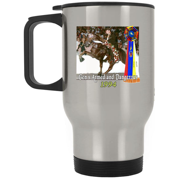 WGC GENS ARMED AND DANGEROUS XP8400S Silver Stainless Travel Mug