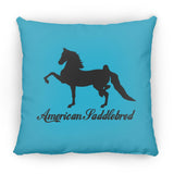 American Saddlebred 2 (black) ZP14 Small Square Pillow