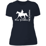 MISSOURI FOX TROTTER (white) 4HORSE NL3900 Ladies' Boyfriend T-Shirt