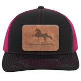 AMERICAN SADDLEBRED ON LEATHER 104C Trucker Snap Back - Patch
