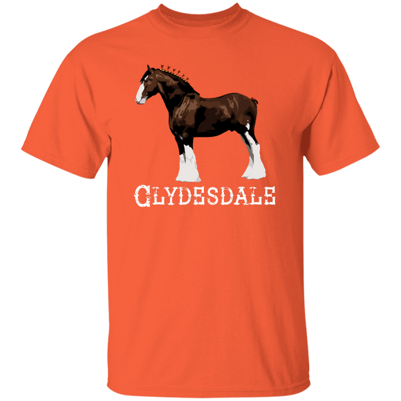 CLYDESDALE (STANDING) 4HORSE G500 5.3 oz. T-Shirt