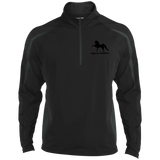 American Saddlebred 2 (black) ST851 Men/Women's Sport Wicking Colorblock 1/2 Zip