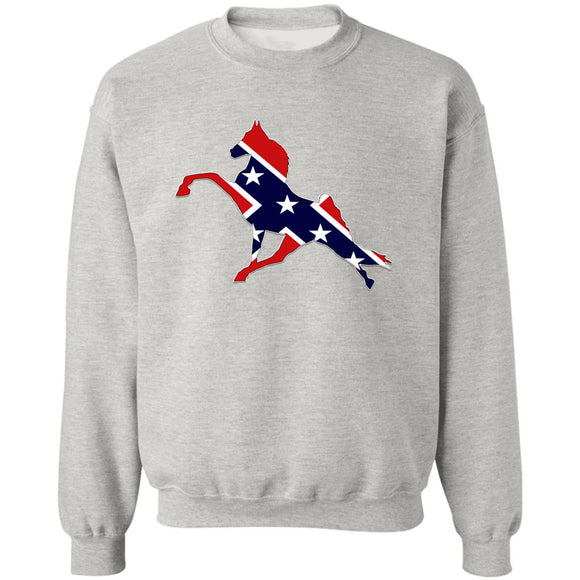 Rebel on the Rail Tennessee Walking Horse Performance Z65x Pullover Crewneck Sweatshirt 8 oz (Closeout)
