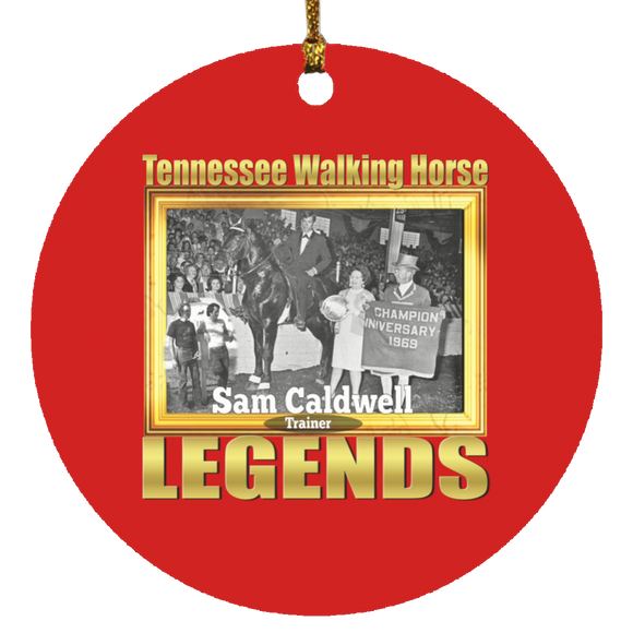 SAM CALDWELL  (Legends Series) SUBORNC Circle Ornament
