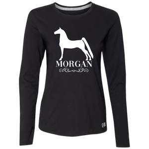 MORGAN STYLE 1 (WHITE) 4HORSE 64LTTX Ladies’ Essential Dri-Power Long Sleeve Tee
